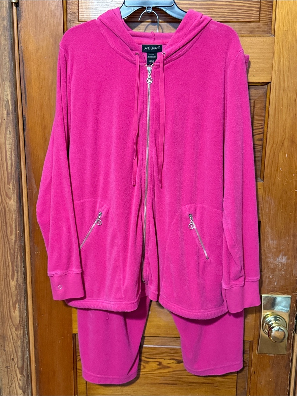 Lane Bryant Track Suit Jacket and Pants Size 3x Pink